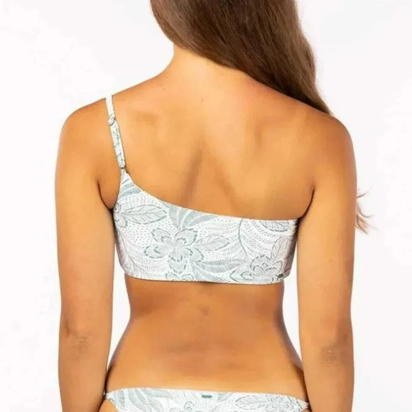 Rip Curl Rio Floral One Should Crop & Skimpy Coverage Bottoms, teal - Picture 9 of 16